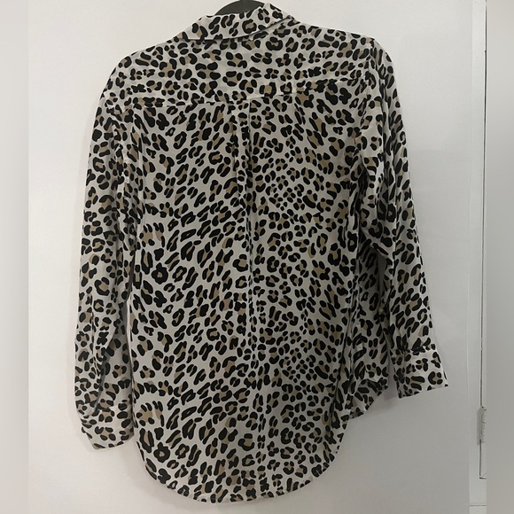 Equipment Signature Silk Shirt XS leopard print 100% silk - Picture 2 of 7